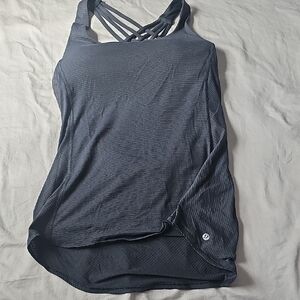lululemon athletica Dark Gray Strappy Tank Top